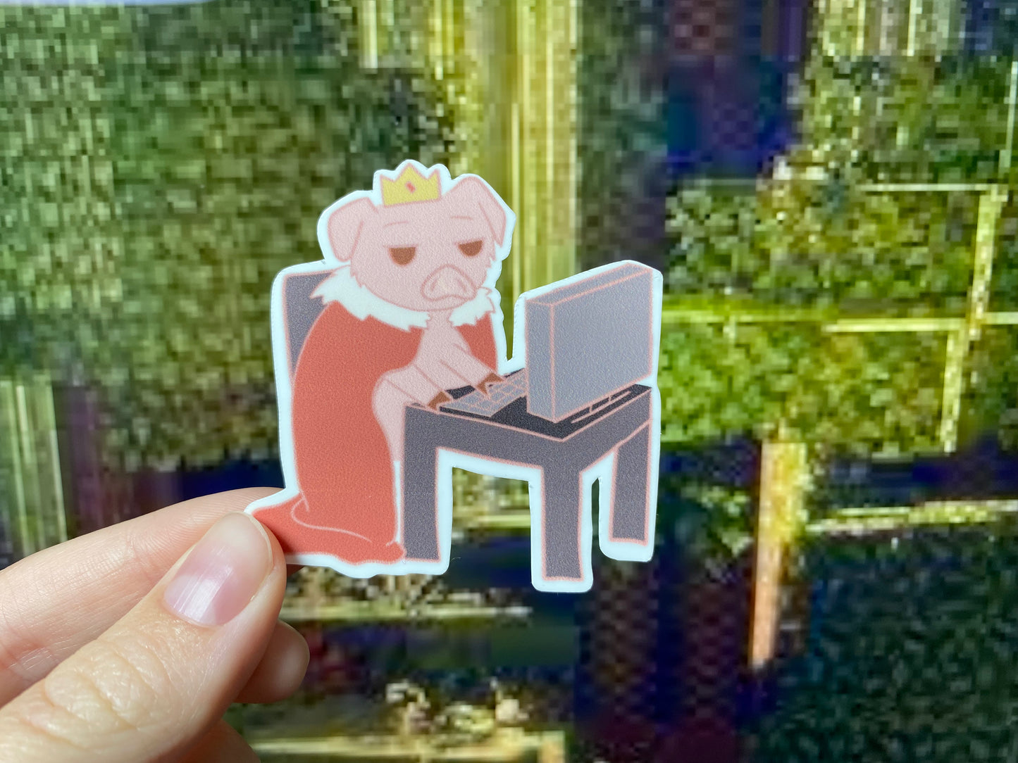 Techno Computer Sticker