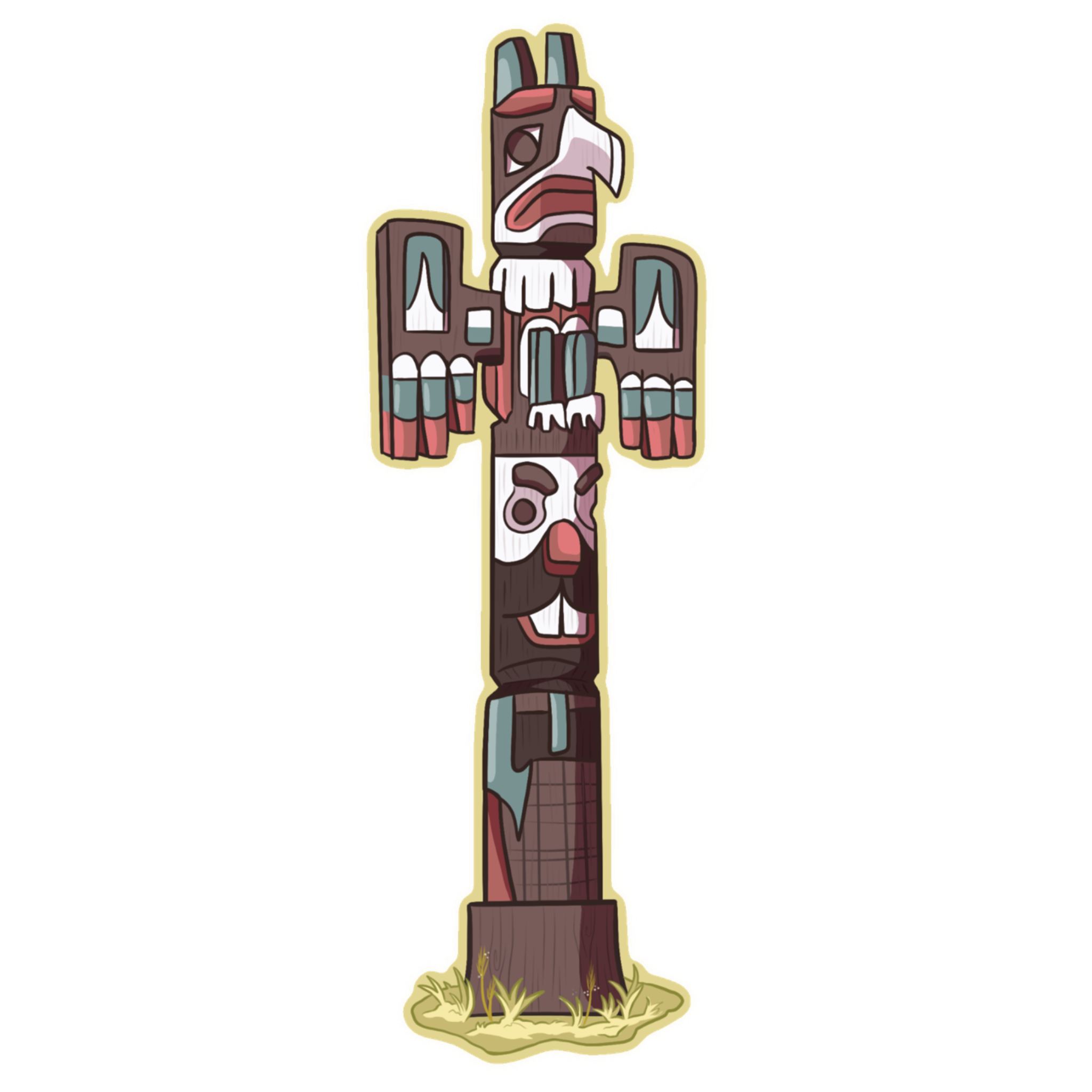 Gravity Falls Totem Pole Sticker – JaneArtDesigns