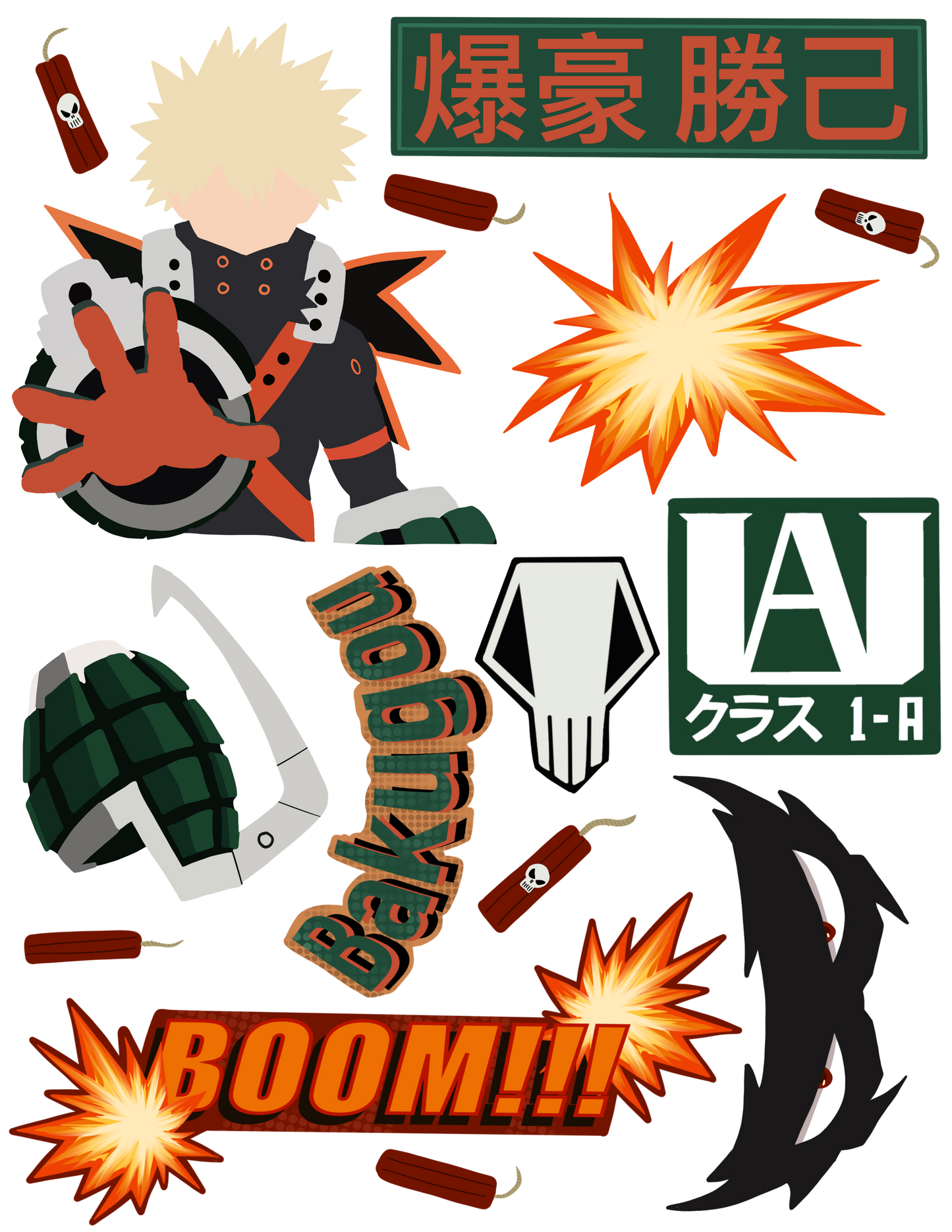Katsuki Bakugou Sticker Pack