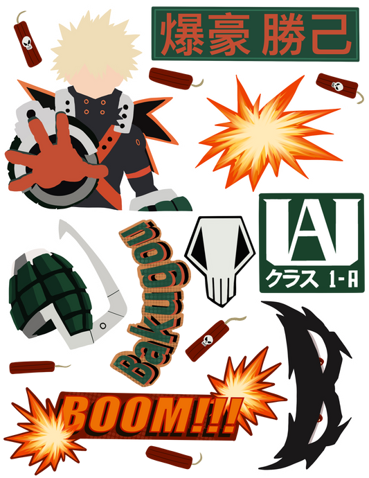 Katsuki Bakugou Sticker Pack
