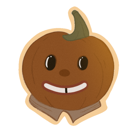 Cheesy Pumpkin Man Sticker - Over The Garden Wall