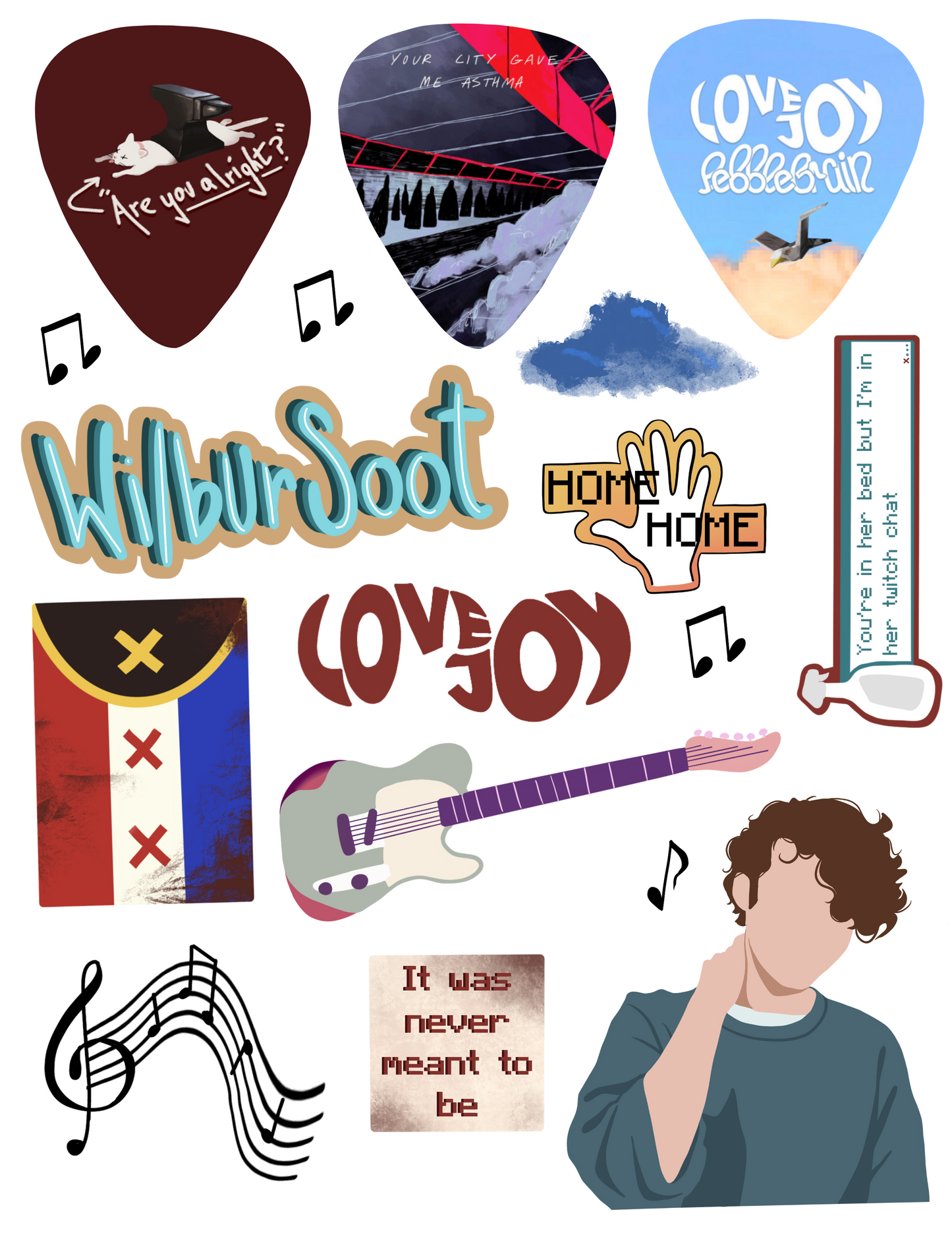 Wilbur Soot Sticker Pack