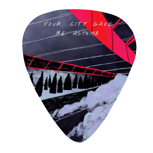 Your City Gave Me Asthma Guitar Pick Sticker