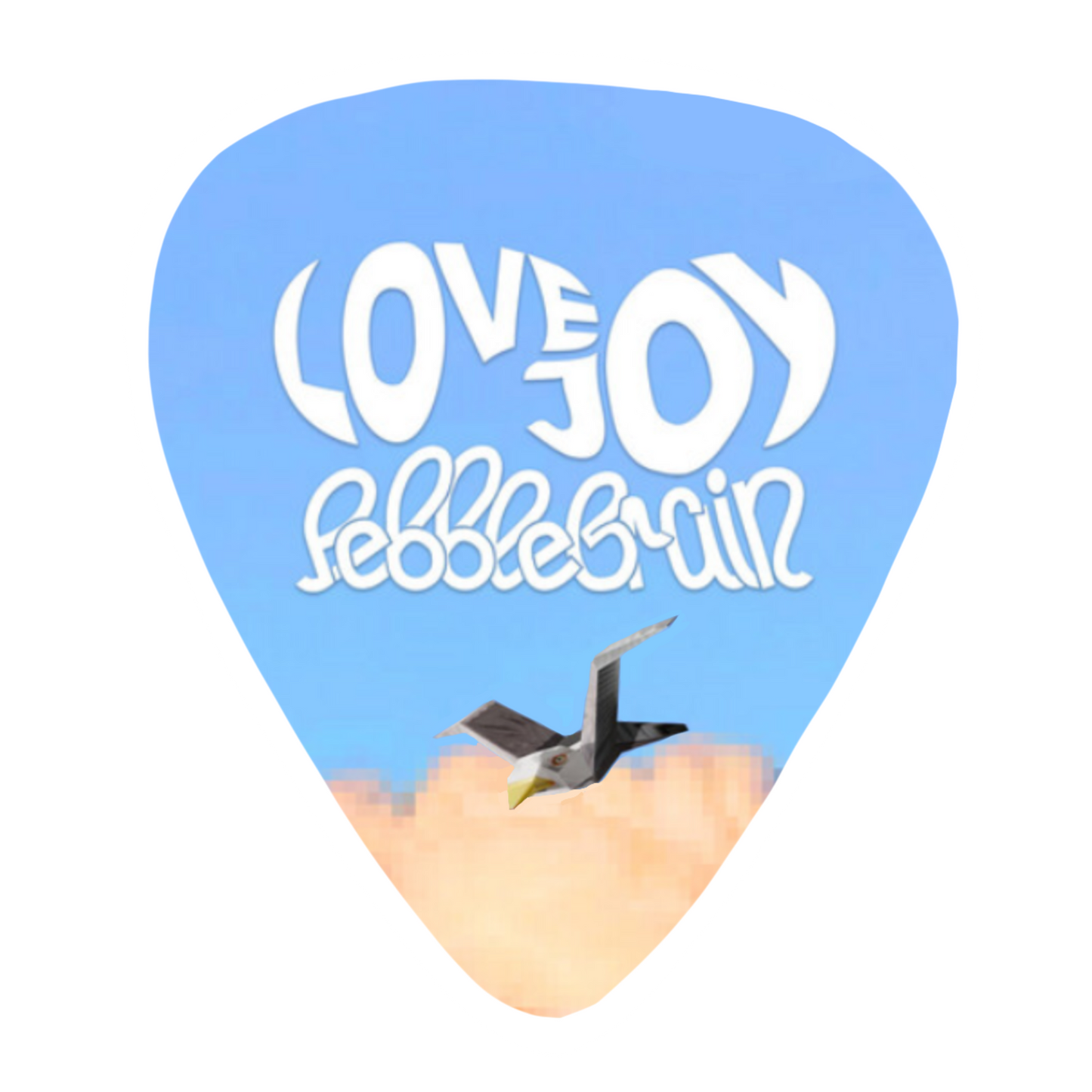 Pebble Brain Lovejoy Guitar Pick Sticker
