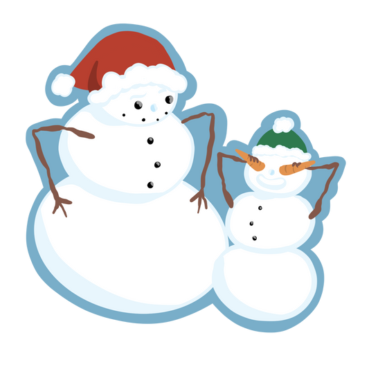 Snowman Pair Sticker