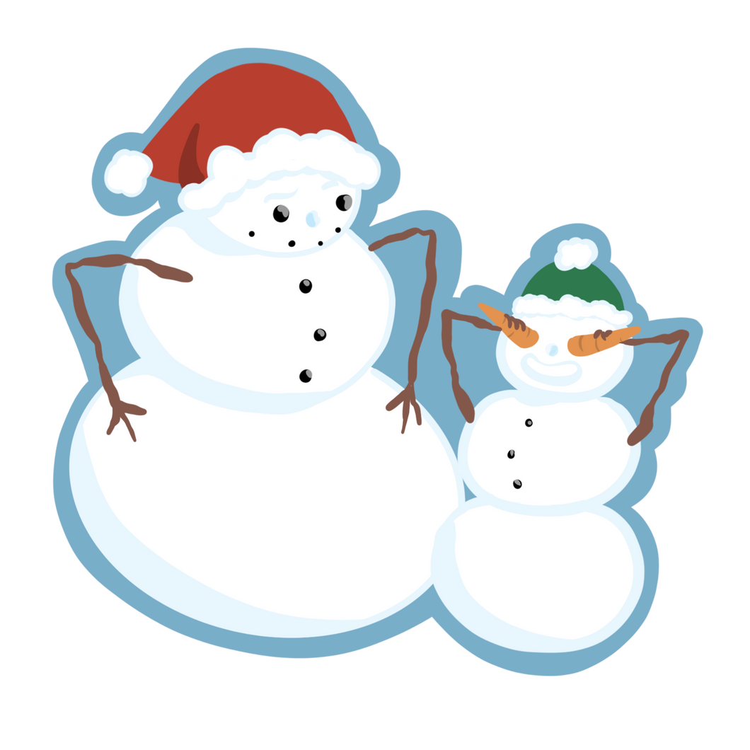 Snowman Pair Sticker
