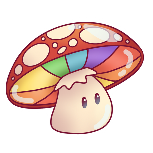 Rainbow Mushroom Sticker