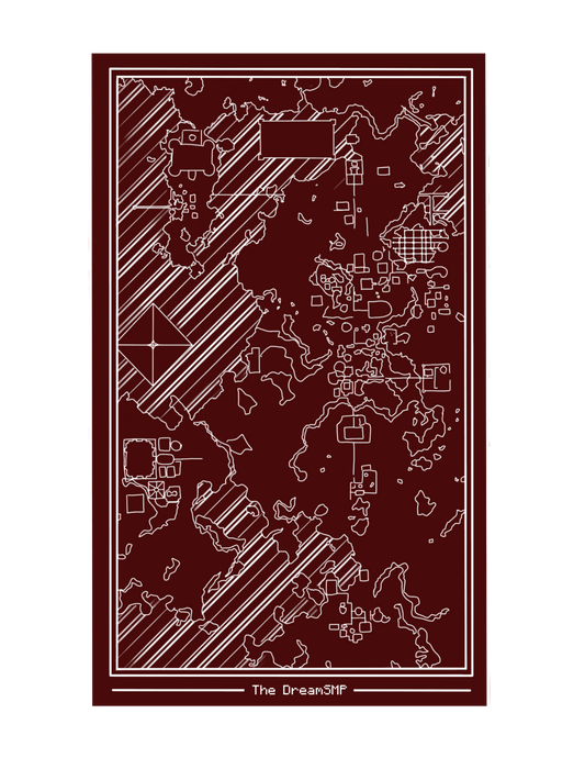 Dreamsmp Map Sticker