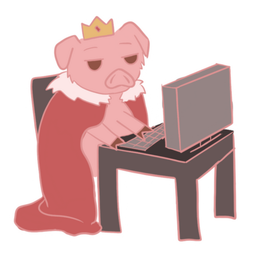 Techno Computer Sticker